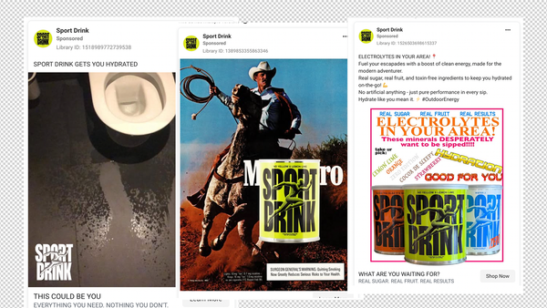 Sport Drink’s Ads: Anti-UX, Anti-Funnels, Pro-Attention